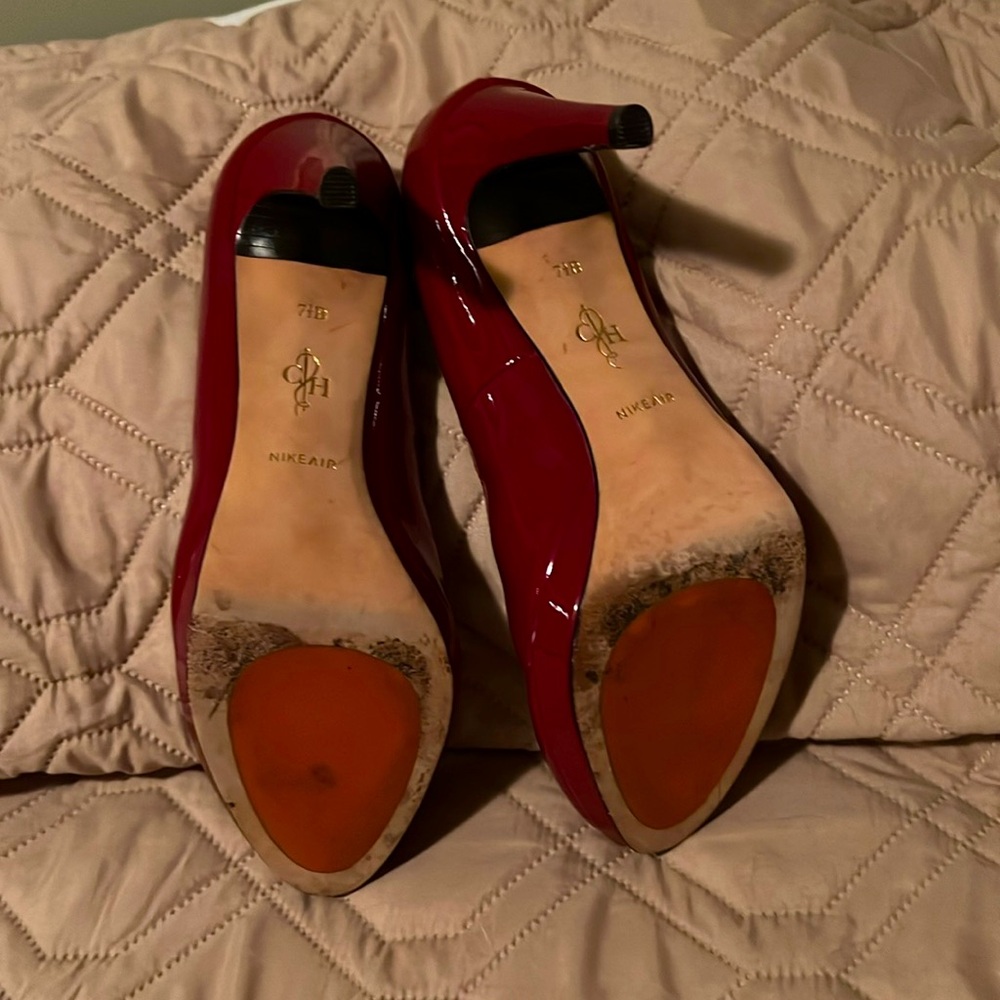 Deep Red Cole Haan Heels size 7.5